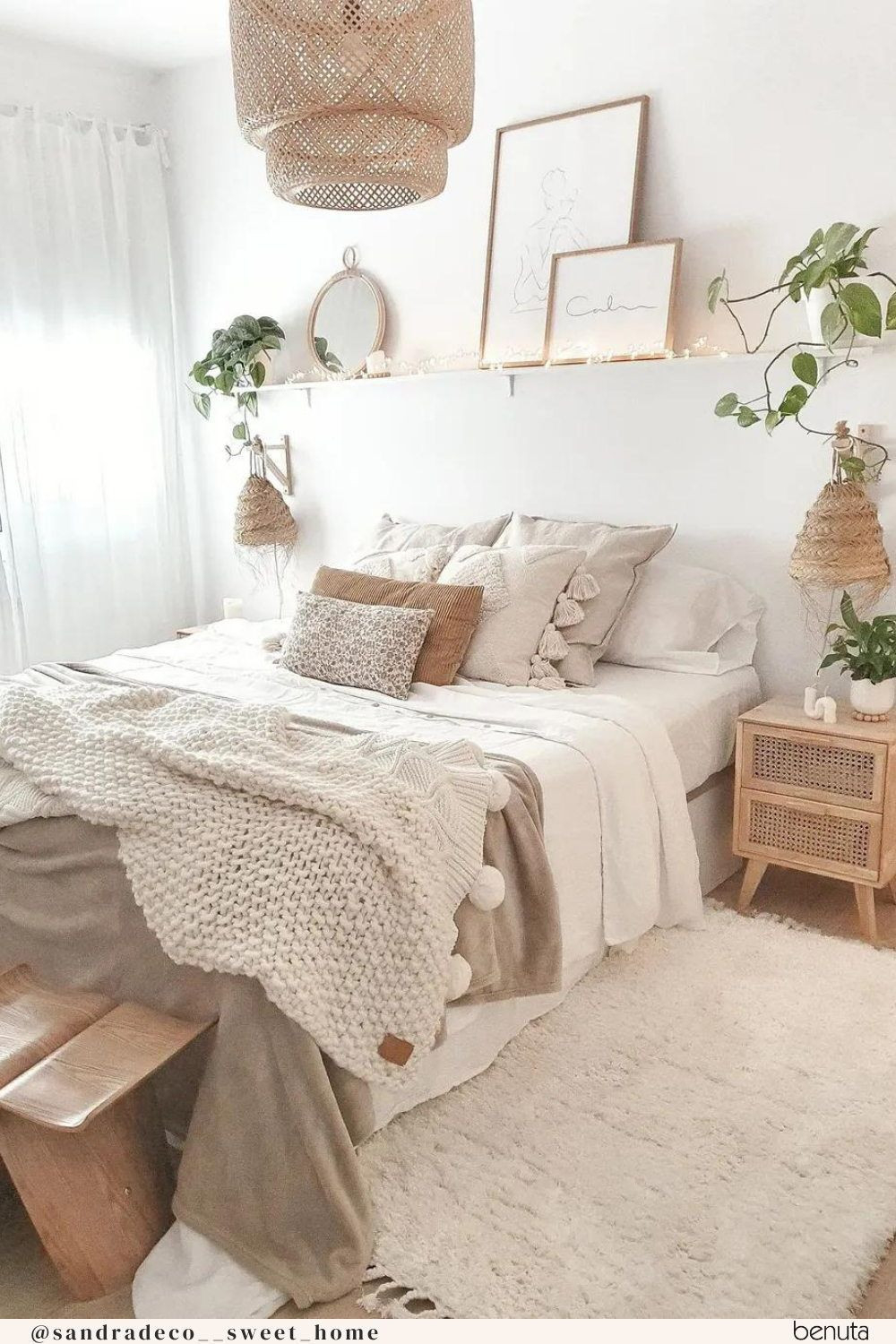 Boho Chic Schlafzimmereinrichtung | Schlafzimmer Inspiration throughout Bilder Schlafzimmer Pinterest