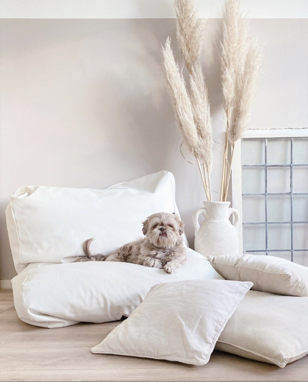 Dog'S Companion® Hundebett Ivory Leather Look with Hundebett Im Schlafzimmer