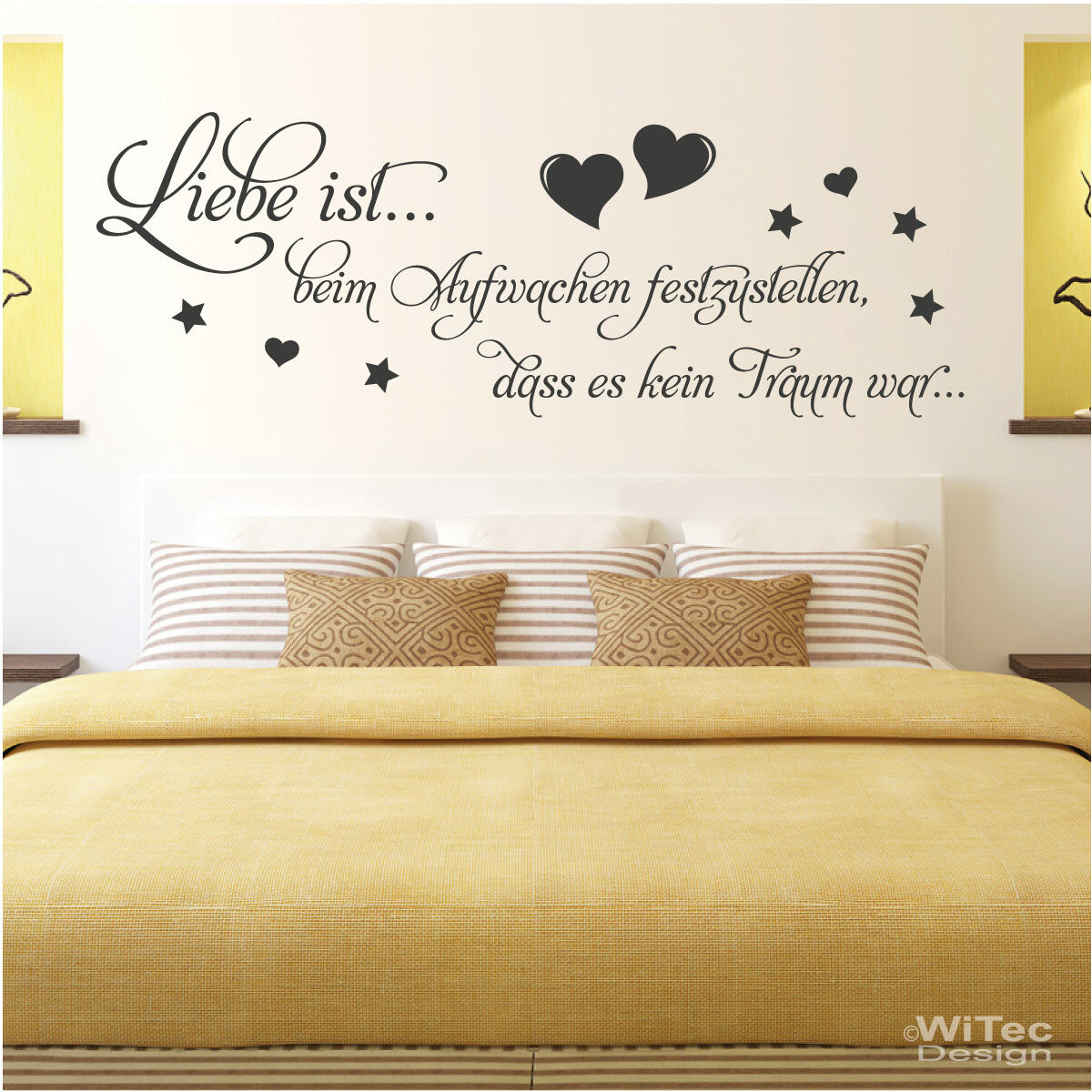 Wandtattoo Wandaufkleber Liebe Ist Schlafzimmer regarding Schlafzimmer Wandtattoo