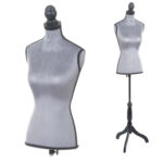 Schneiderpuppe T220, Schaufensterpuppe Torso Weiblich, Schaumstoff ~ Samt  Grau Throughout Kleiderpuppe Schlafzimmer